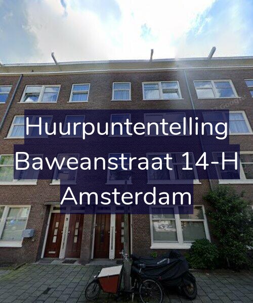 Foto gevel Huurpuntentelling voor Baweanstraat 14-H, Amsterdam