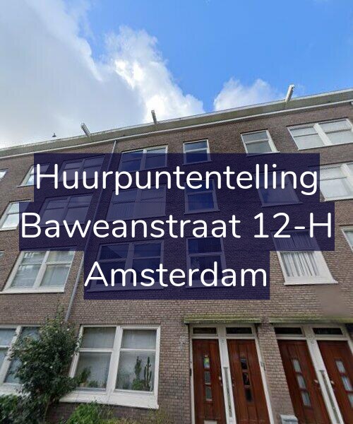 Foto gevel Huurpuntentelling voor Baweanstraat 12-H, Amsterdam