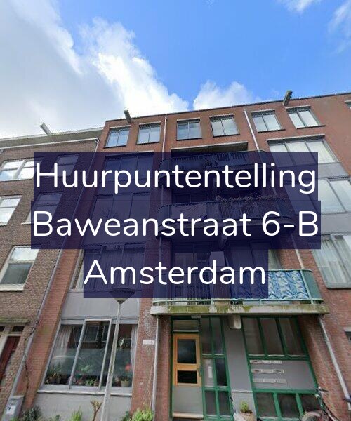Foto gevel Huurpuntentelling voor Baweanstraat 6-B, Amsterdam