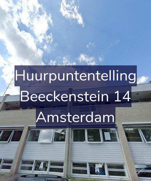 Foto gevel Huurpuntentelling voor Beeckenstein 14, Amsterdam
