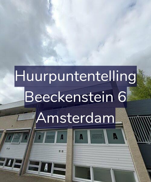 Foto gevel Huurpuntentelling voor Beeckenstein 6, Amsterdam