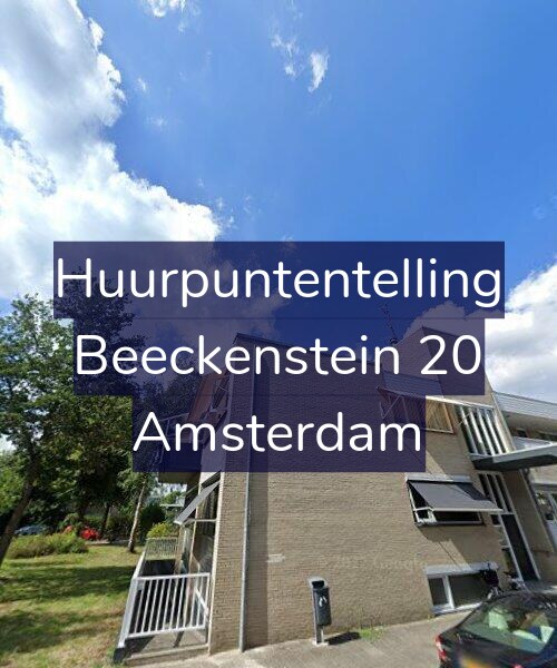 Foto gevel Huurpuntentelling voor Beeckenstein 20, Amsterdam