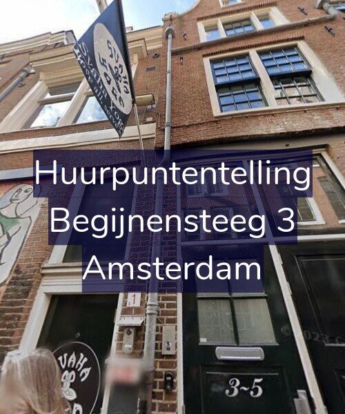 Foto gevel Huurpuntentelling voor Begijnensteeg 3, Amsterdam