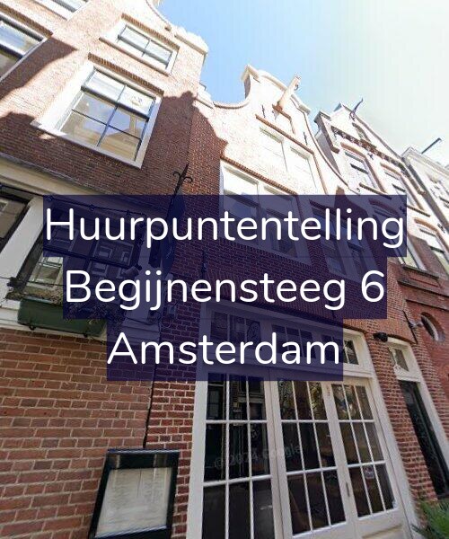 Foto gevel Huurpuntentelling voor Begijnensteeg 6, Amsterdam