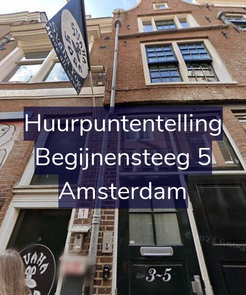 Foto gevel Huurpuntentelling voor Begijnensteeg 5, Amsterdam