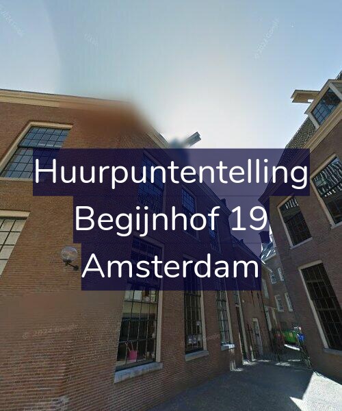 Foto gevel Huurpuntentelling voor Begijnhof 19, Amsterdam