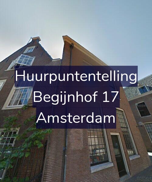 Foto gevel Huurpuntentelling voor Begijnhof 17, Amsterdam