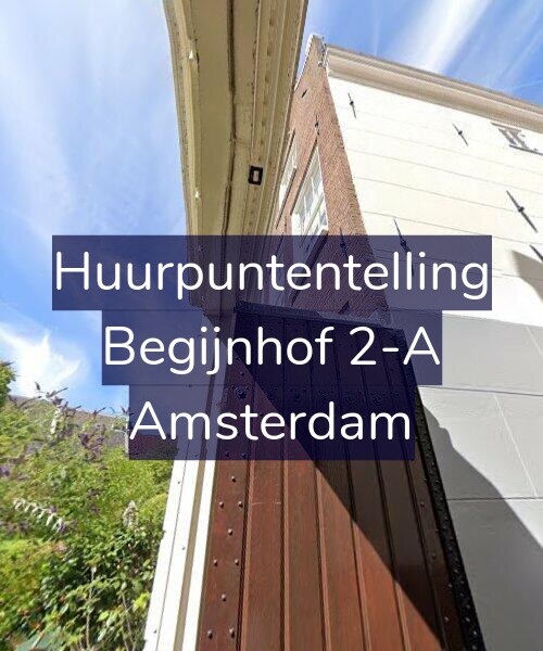 Foto gevel Huurpuntentelling voor Begijnhof 2-A, Amsterdam