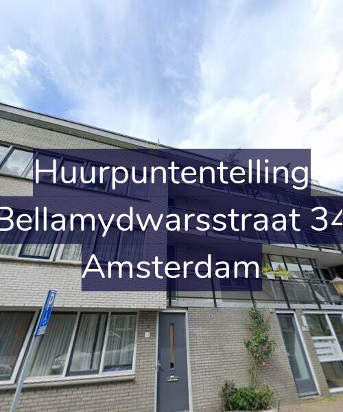 Foto gevel Huurpuntentelling voor Bellamydwarsstraat 34, Amsterdam
