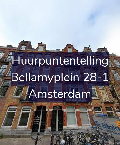 Foto gevel Huurpuntentelling voor Bellamyplein 28-1, Amsterdam