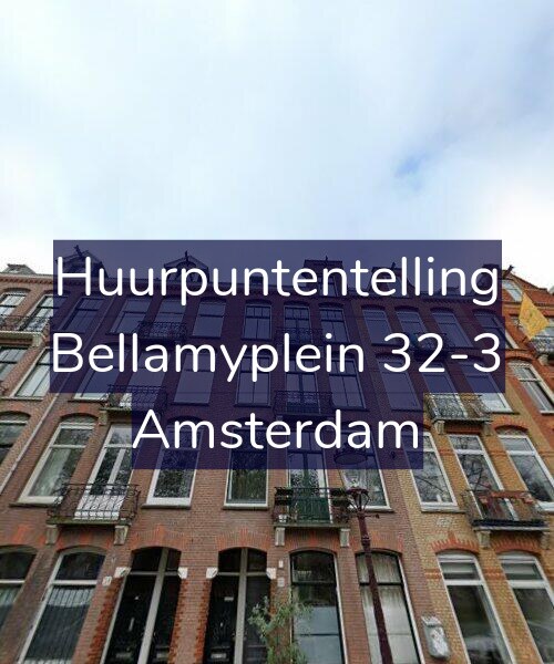Foto gevel Huurpuntentelling voor Bellamyplein 32-3, Amsterdam