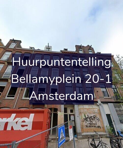 Foto gevel Huurpuntentelling voor Bellamyplein 20-1, Amsterdam