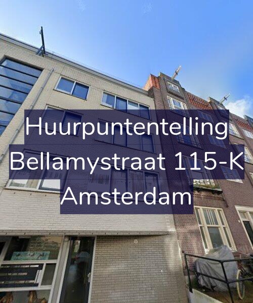 Foto gevel Huurpuntentelling voor Bellamystraat 115-K, Amsterdam