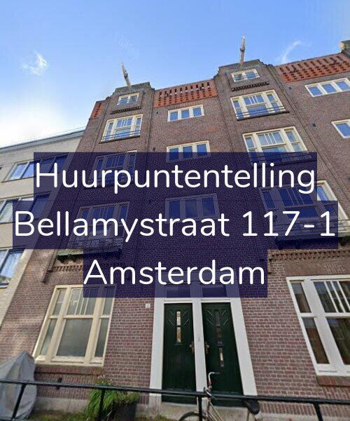 Foto gevel Huurpuntentelling voor Bellamystraat 117-1, Amsterdam