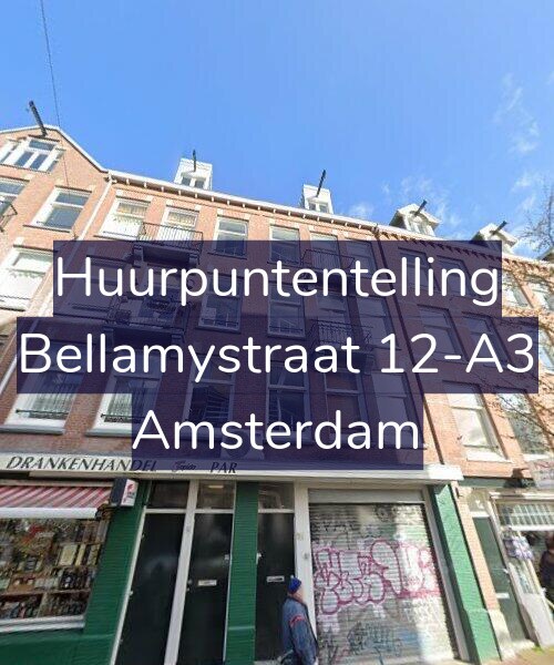Foto gevel Huurpuntentelling voor Bellamystraat 12-A3, Amsterdam