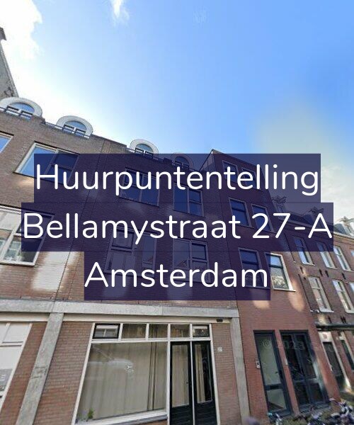 Foto gevel Huurpuntentelling voor Bellamystraat 27-A, Amsterdam