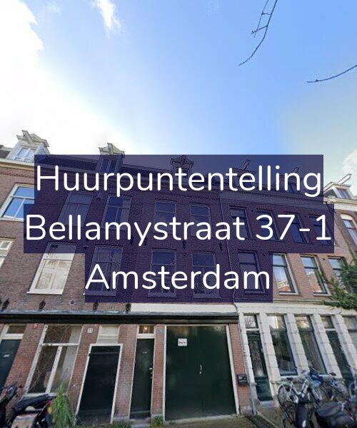 Foto gevel Huurpuntentelling voor Bellamystraat 37-1, Amsterdam