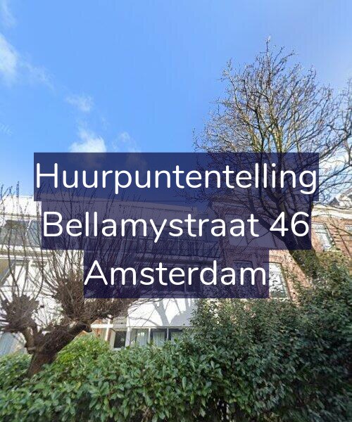 Foto gevel Huurpuntentelling voor Bellamystraat 46, Amsterdam