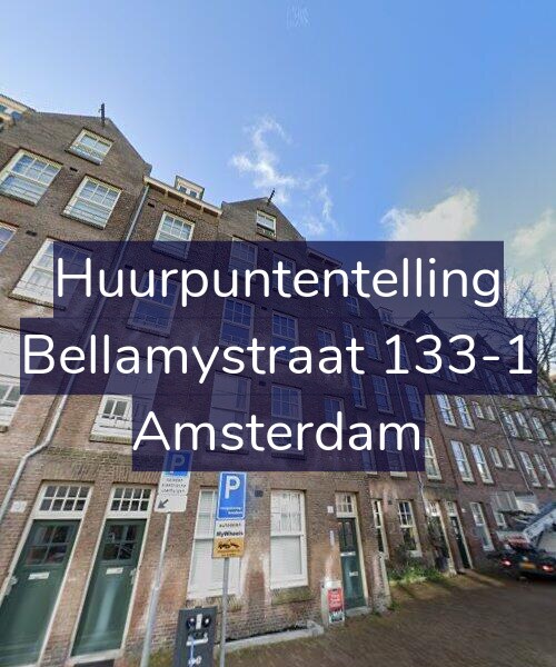 Foto gevel Huurpuntentelling voor Bellamystraat 133-1, Amsterdam