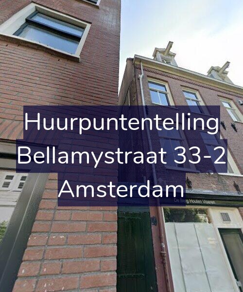 Foto gevel Huurpuntentelling voor Bellamystraat 33-2, Amsterdam
