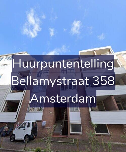 Foto gevel Huurpuntentelling voor Bellamystraat 358, Amsterdam