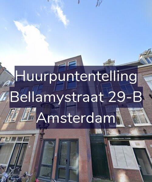 Foto gevel Huurpuntentelling voor Bellamystraat 29-B, Amsterdam