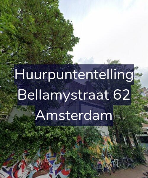 Foto gevel Huurpuntentelling voor Bellamystraat 62, Amsterdam