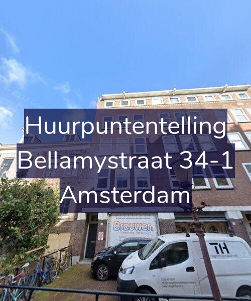 Foto gevel Huurpuntentelling voor Bellamystraat 34-1, Amsterdam