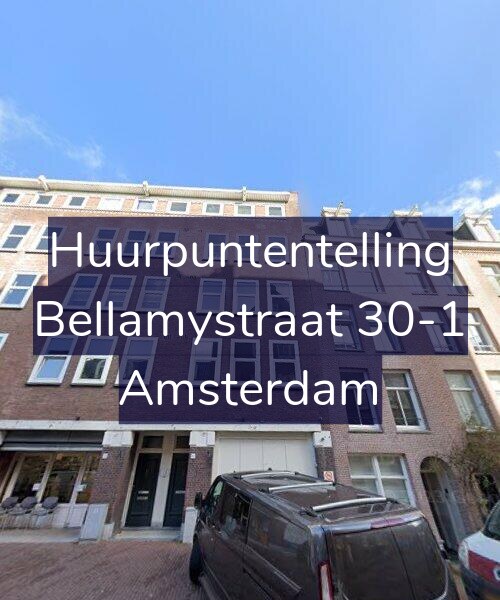Foto gevel Huurpuntentelling voor Bellamystraat 30-1, Amsterdam