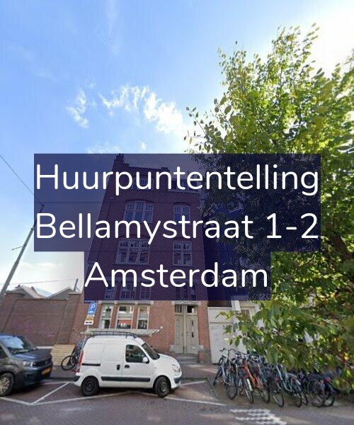 Foto gevel Huurpuntentelling voor Bellamystraat 1-2, Amsterdam