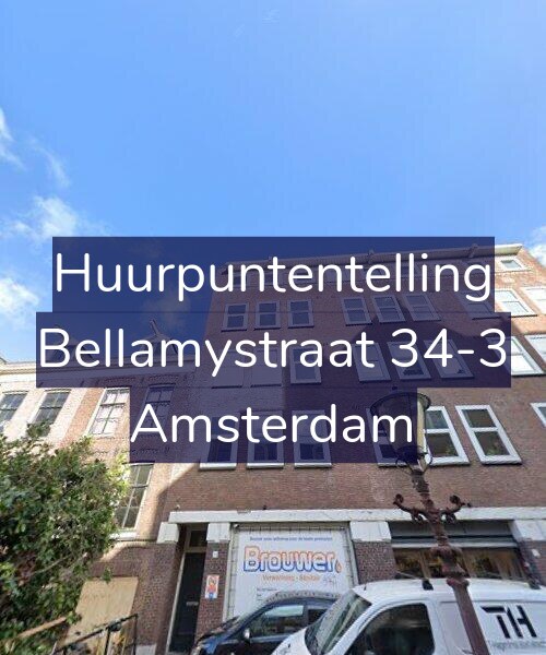 Foto gevel Huurpuntentelling voor Bellamystraat 34-3, Amsterdam