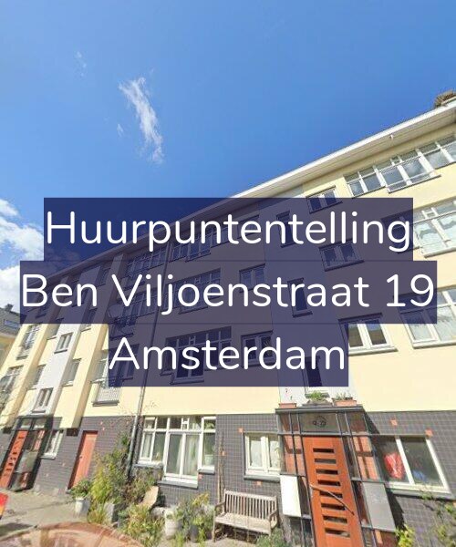 Foto gevel Huurpuntentelling voor Ben Viljoenstraat 19, Amsterdam
