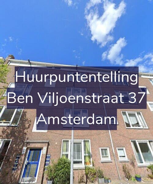 Foto gevel Huurpuntentelling voor Ben Viljoenstraat 37, Amsterdam