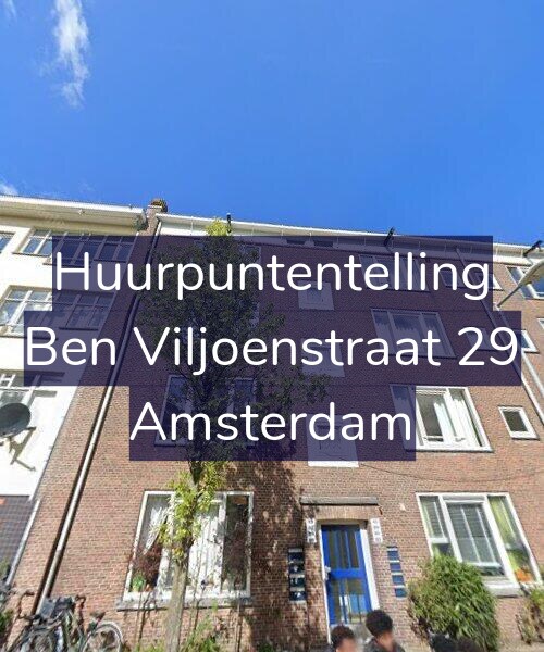 Foto gevel Huurpuntentelling voor Ben Viljoenstraat 29, Amsterdam