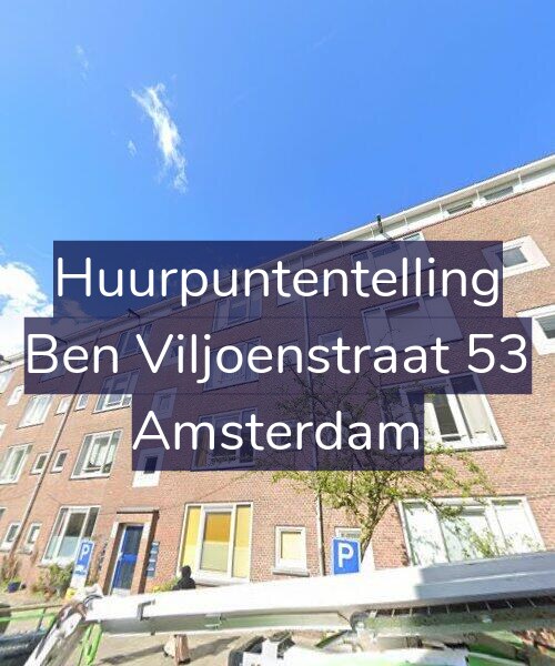 Foto gevel Huurpuntentelling voor Ben Viljoenstraat 53, Amsterdam