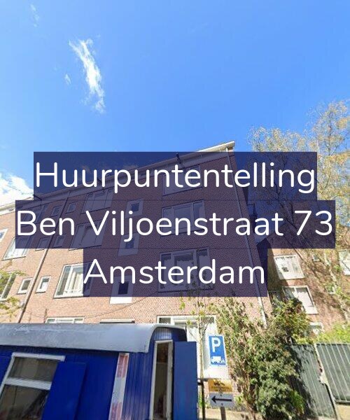 Foto gevel Huurpuntentelling voor Ben Viljoenstraat 73, Amsterdam