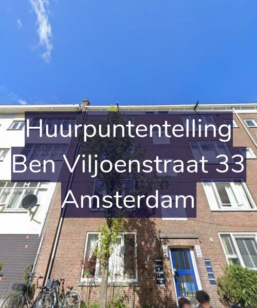 Foto gevel Huurpuntentelling voor Ben Viljoenstraat 33, Amsterdam