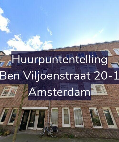 Foto gevel Huurpuntentelling voor Ben Viljoenstraat 20-1, Amsterdam