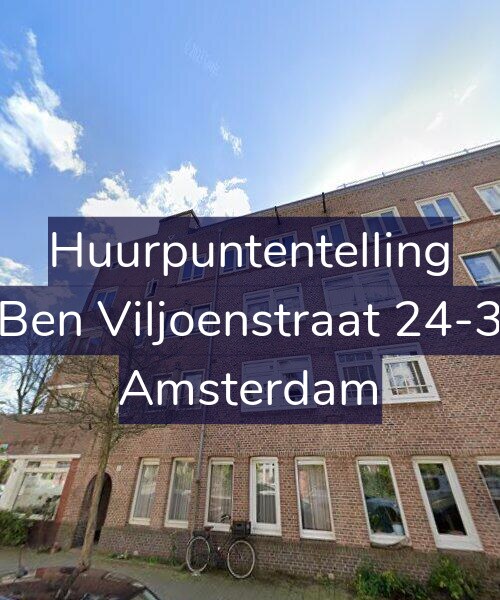 Foto gevel Huurpuntentelling voor Ben Viljoenstraat 24-3, Amsterdam