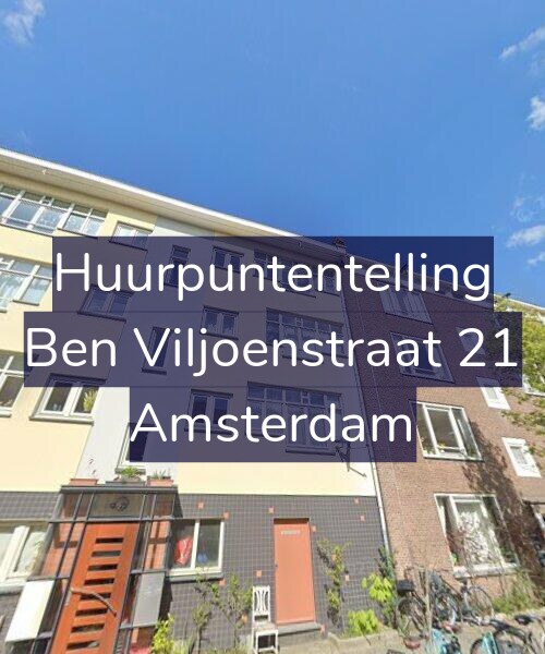 Foto gevel Huurpuntentelling voor Ben Viljoenstraat 21, Amsterdam