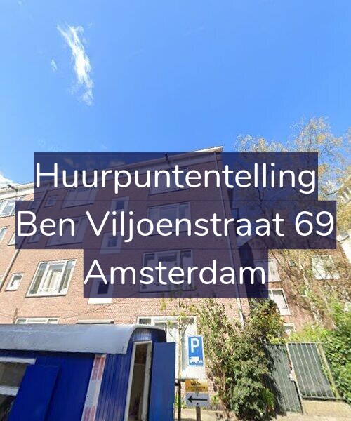 Foto gevel Huurpuntentelling voor Ben Viljoenstraat 69, Amsterdam