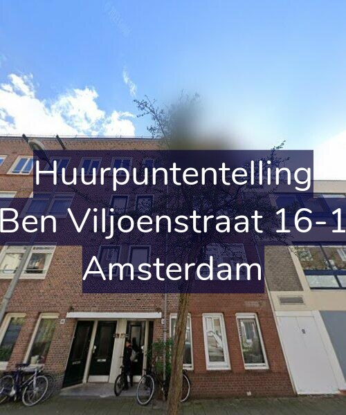 Foto gevel Huurpuntentelling voor Ben Viljoenstraat 16-1, Amsterdam