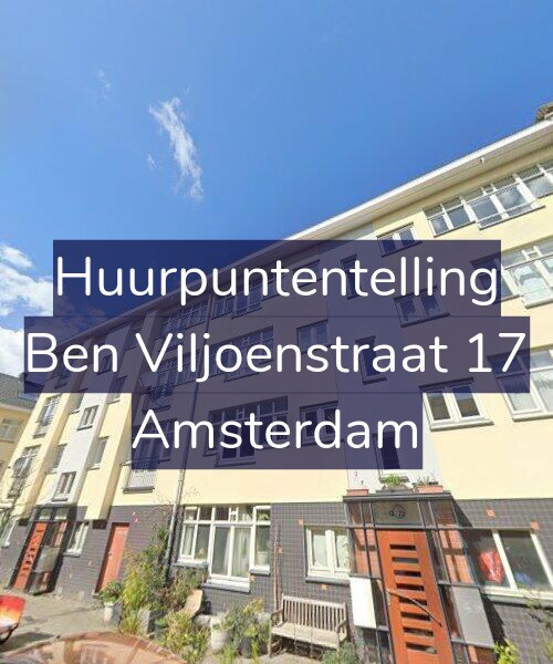 Foto gevel Huurpuntentelling voor Ben Viljoenstraat 17, Amsterdam