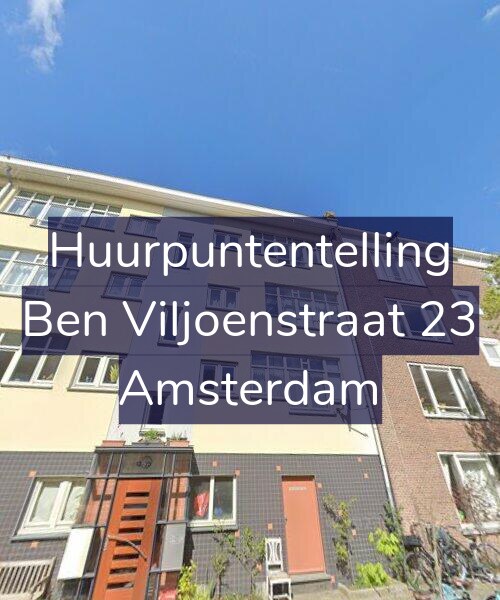 Foto gevel Huurpuntentelling voor Ben Viljoenstraat 23, Amsterdam