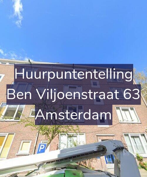Foto gevel Huurpuntentelling voor Ben Viljoenstraat 63, Amsterdam