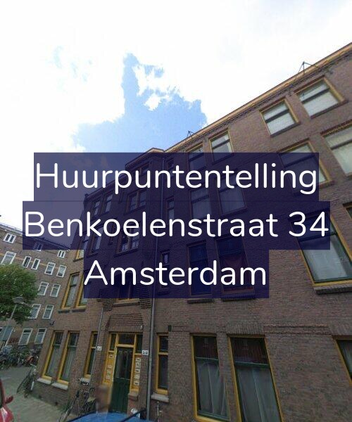 Foto gevel Huurpuntentelling voor Benkoelenstraat 34, Amsterdam