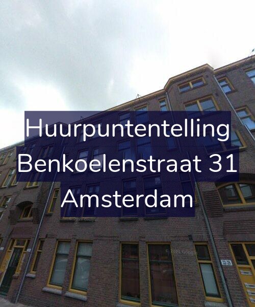 Foto gevel Huurpuntentelling voor Benkoelenstraat 31, Amsterdam