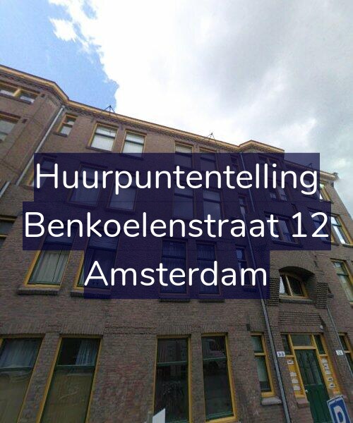 Foto gevel Huurpuntentelling voor Benkoelenstraat 12, Amsterdam