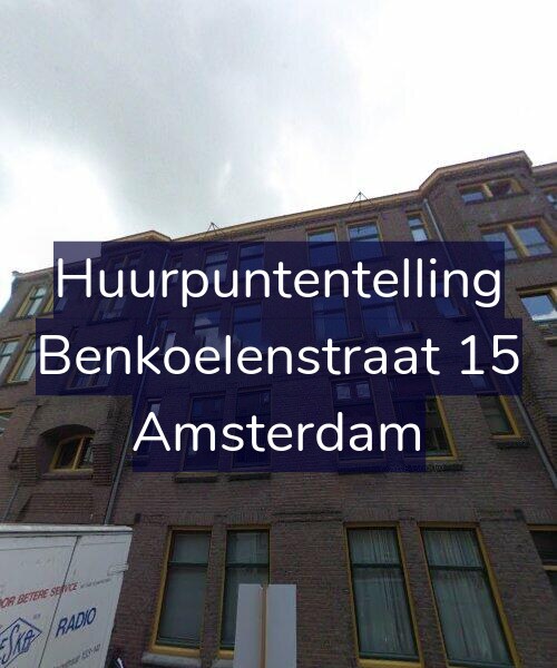 Foto gevel Huurpuntentelling voor Benkoelenstraat 15, Amsterdam
