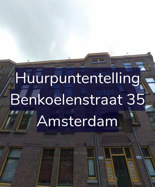Foto gevel Huurpuntentelling voor Benkoelenstraat 35, Amsterdam